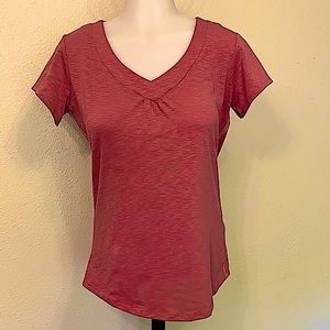 Kuhl V-Neck Short Sleeve T-Shirt Med. Dusty Rose